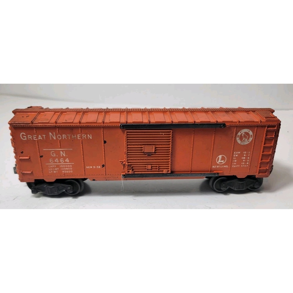 Lionel Great Northern Boxcar Orange O Gauge G.N. #6464 Model Train Car